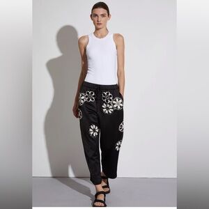Saint Art New York Nova Pant with Retro Floral Crochet